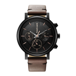 Fastrack Tick Tock Black Dial Brown Men's Watch NT3287NL01