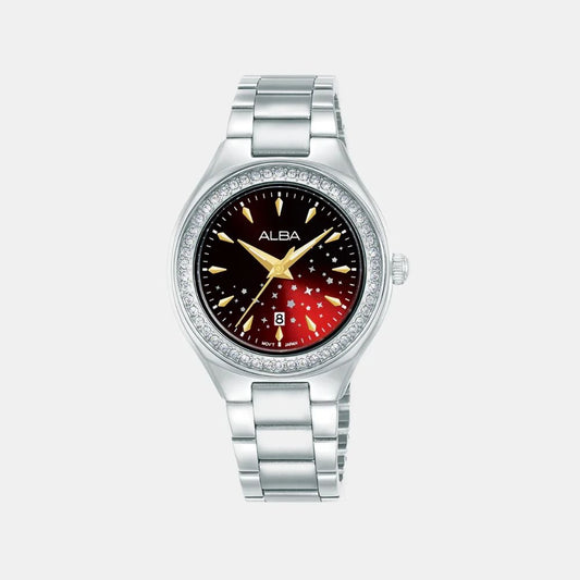 Alba Red Dial Women's Watch AH7EU3X1
