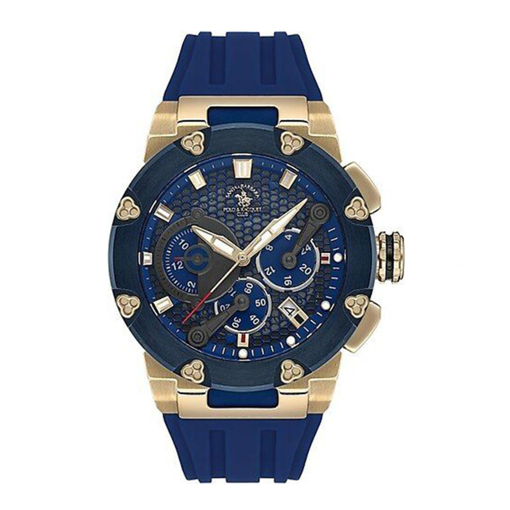 Santa Barbara Polo & Racquet Club Quartz Blue Dial Men's Watch SB.5.10001-4