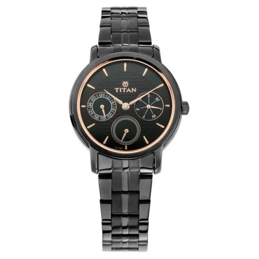 Titan All Black Black Women's Watch 2589NM01