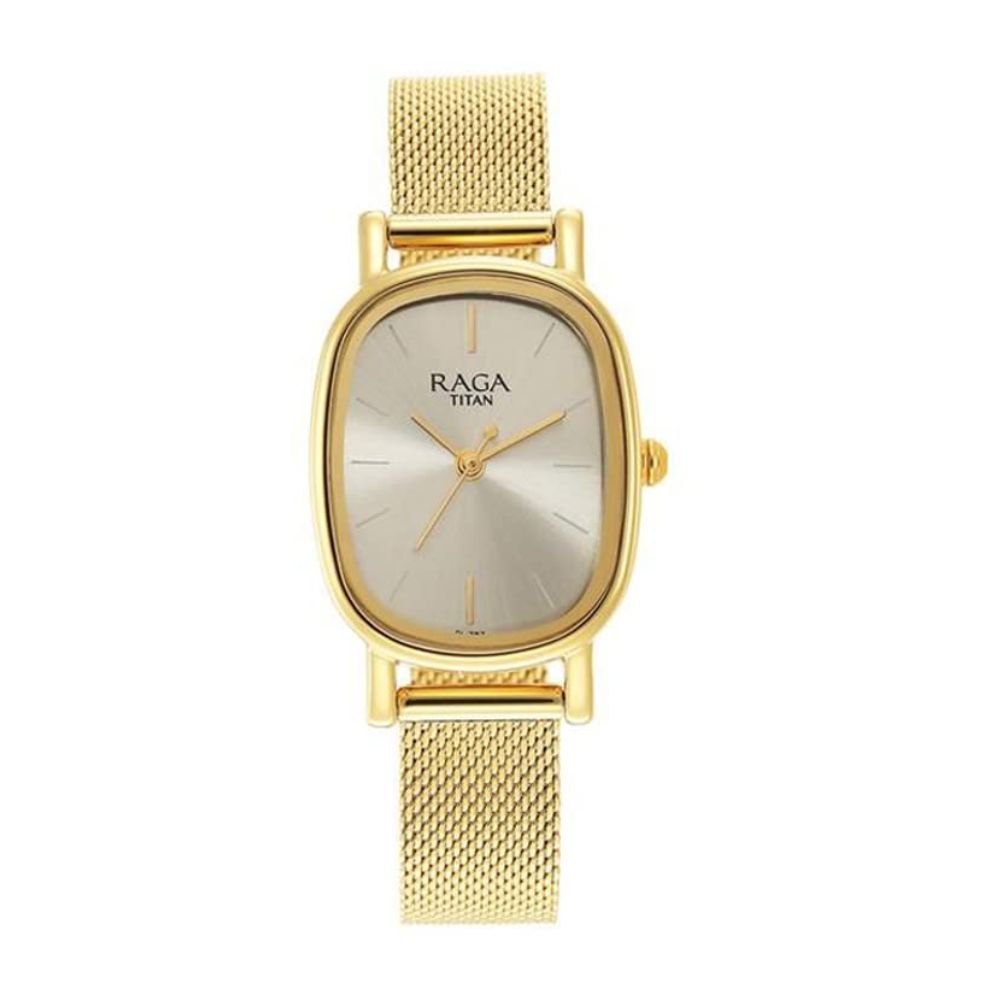 Titan Light Champagne Women's Watch 2665YM01