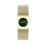 Calvin Klein Pulse Green Dial Women's Analog Mesh Watch 25100136