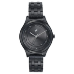 Fastrack Style Up Black Dial Watch for Girls 6152NM01