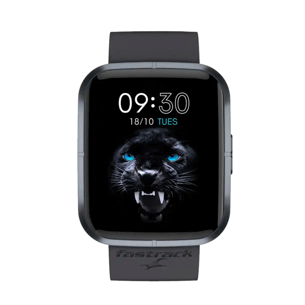 Fastrack Zingg Black Unisex Rectangle Watch 38081PP04