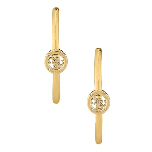 GUESS 4G Loop Gold-Plated Women's Earrings UBE02284YGBK