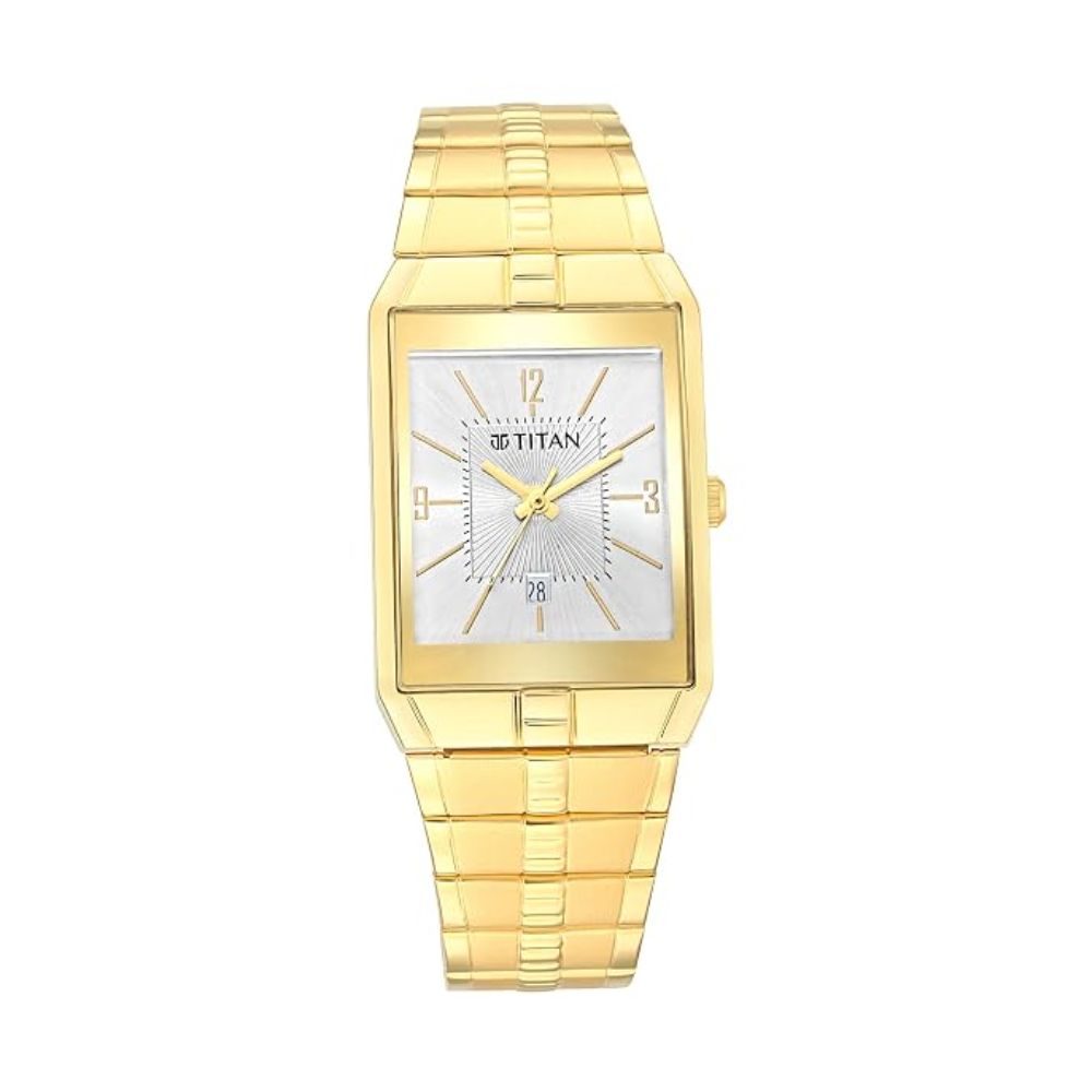 Titan Quartz White Men's Watch 9151YM06