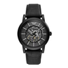 Emporio Armani Luigi Men's Automatic Black Dial Analog Leather Watch AR60008