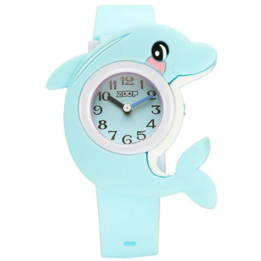 Zoop Dolphin Blue Dial Blue Strap Watch for Boys Girls Kids 26045PP01