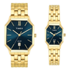 Timex Octagonal Teal Dial Analog Pair Watch - TW00PR356