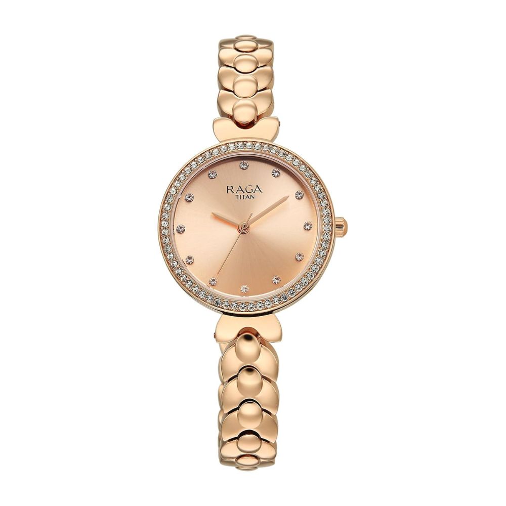 Titan Raga Showstopper 4.0 Rose Gold Women's Watch 95357WM01