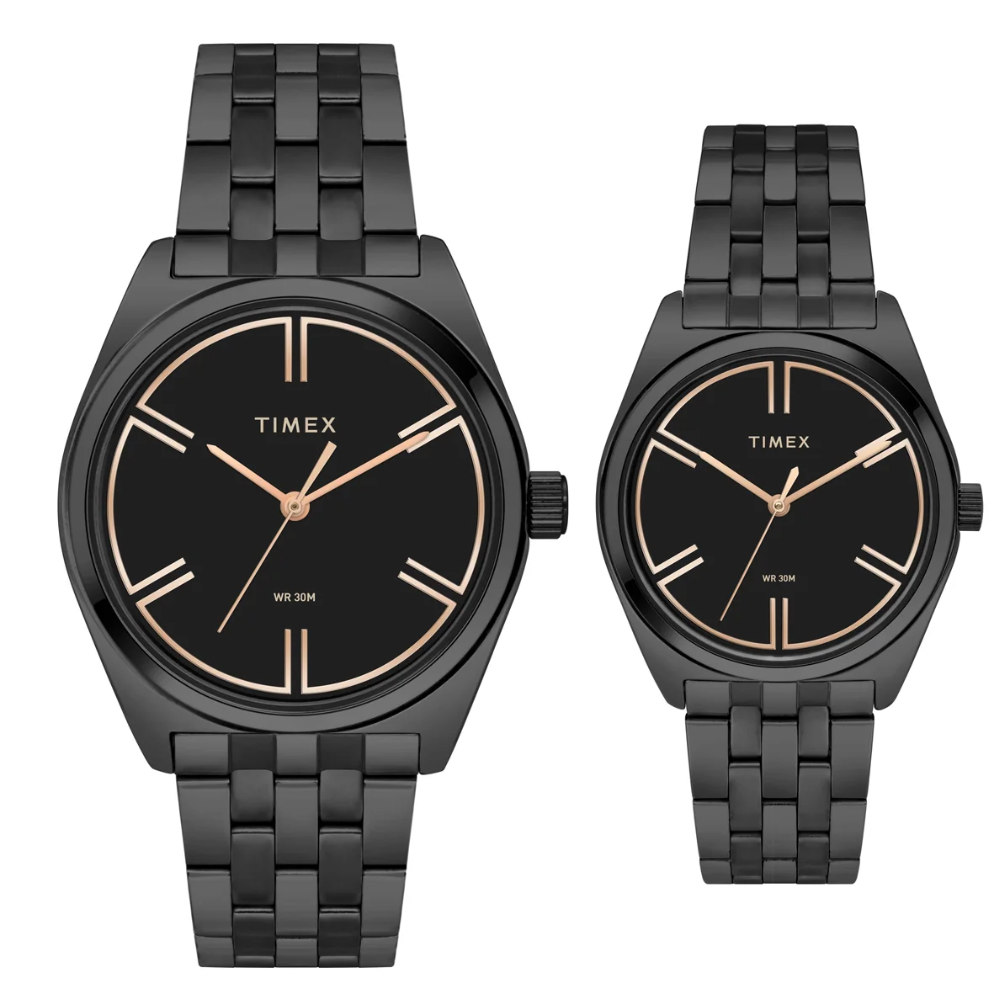 TIMEX Trendline Black Pair Watch TW00PR361
