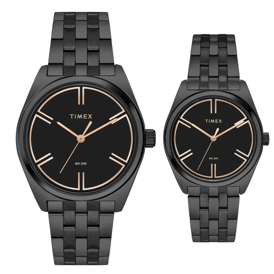 TIMEX Trendline Black Pair Watch TW00PR361