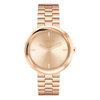 Calvin Klein Twisted Bezel Rose Gold Dial Women's Analog Watch 25100095