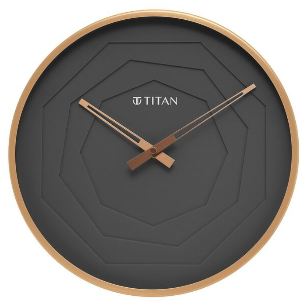Titan Metallic Rose Gold Dial Wall Clock NSW0078MA01