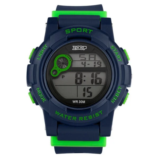 Zoop Digital Watch with Blue Case, Digital Dial & Blue Strap for Boys Kids 16050PP03