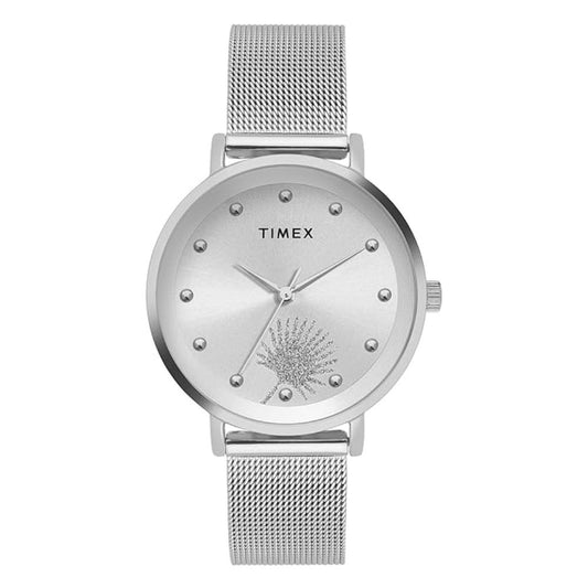 Timex Analog Silver Women Watch TWEL12920