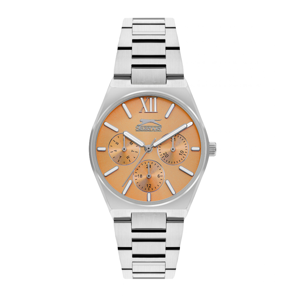 Slazenger Multifunction Orange Dial Women's Watch SL.09.2243.4.07