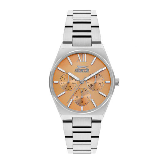 Slazenger Multifunction Orange Dial Women's Watch SL.09.2243.4.07