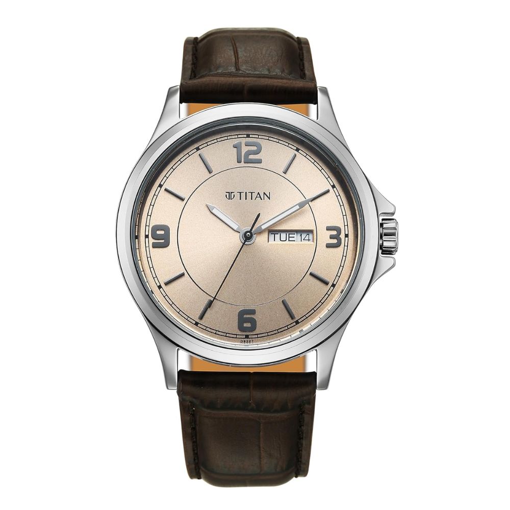 Titan Neo Beige Dial Men's Watch 1870SL11