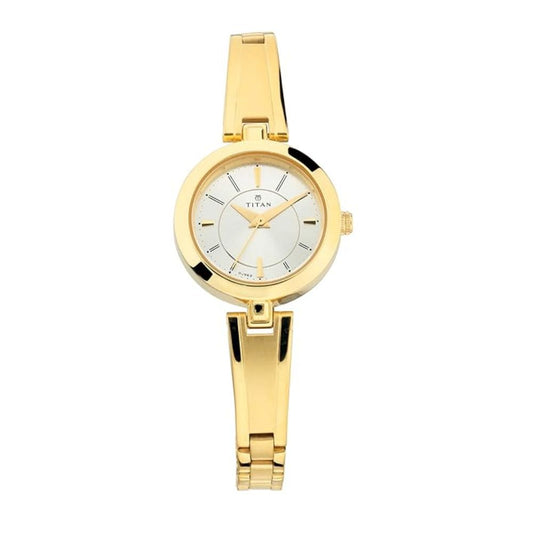 Titan Quartz White Women's Watch - 2598YM02