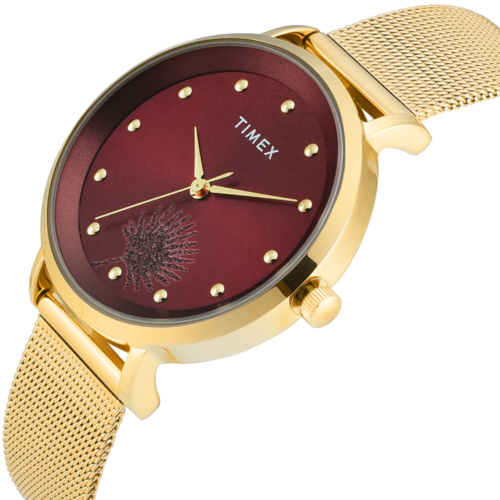 Timex Trendline Burgundy Dial Women Watch TWEL12923