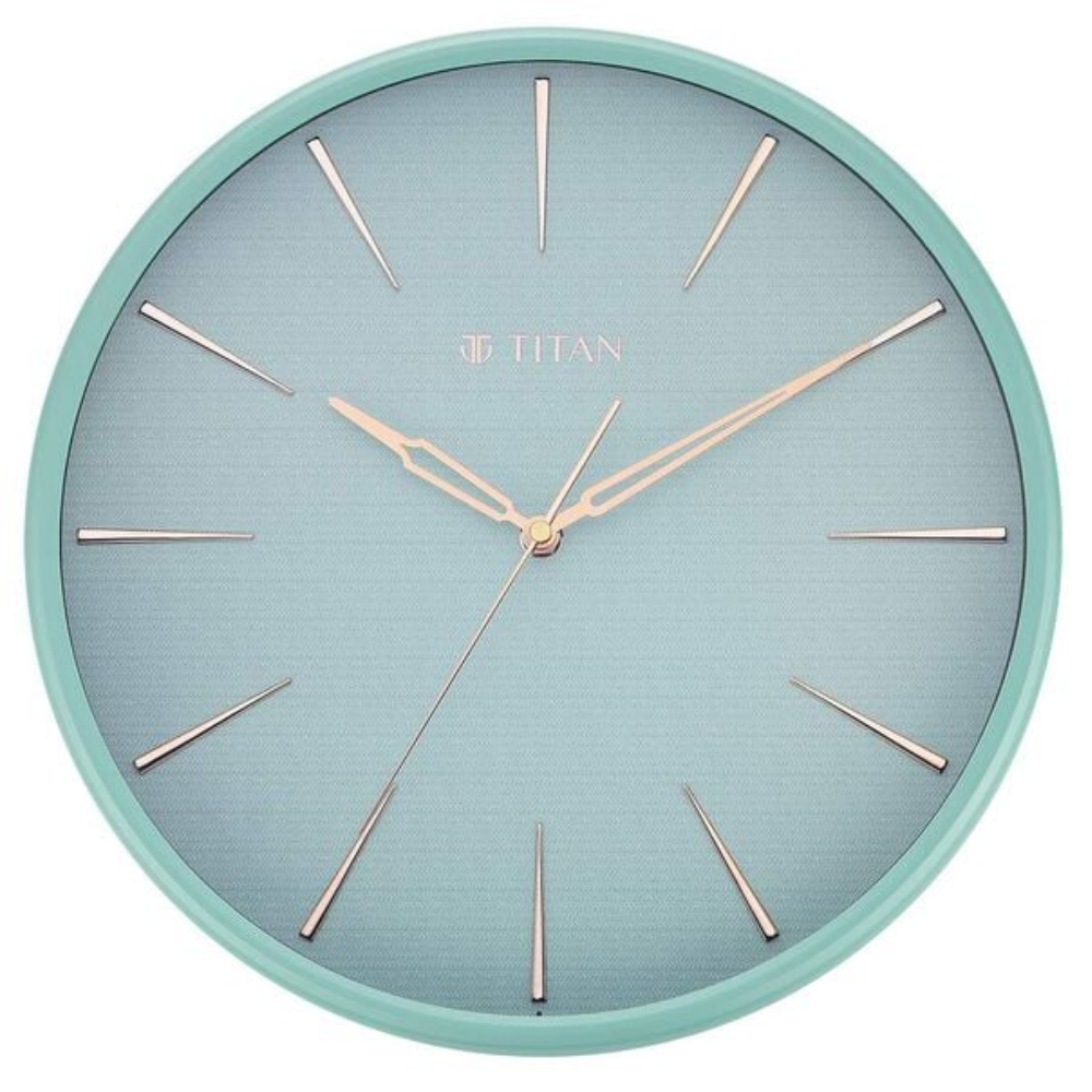Titan Contemporary Peacock Green Dial Wall Clock NSW0013PA02