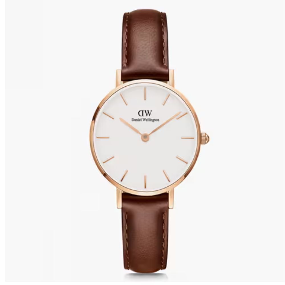 DANIEL WELLINGTON Petite ST Mawes Rose Gold Brown Women's Watch DW00100231