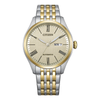 Citizen Mechanical Automatic Two-Tone Cream Dial Men's Watch NH8414-58B