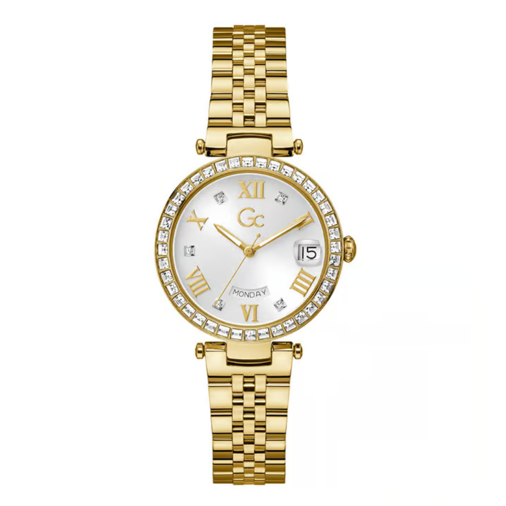 G.C White Round Dial Analog White Women’s Watch Z01022L6