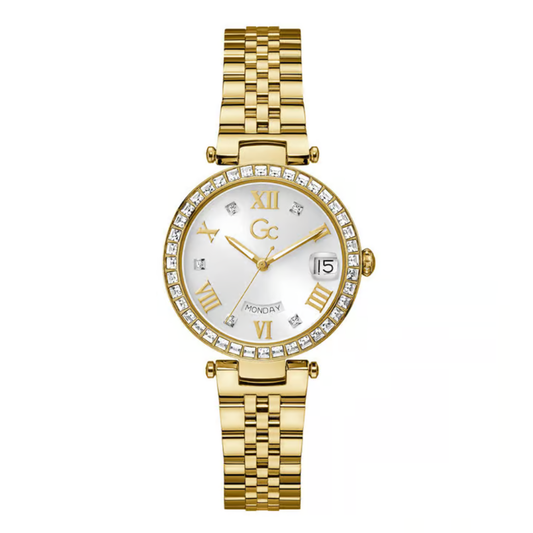 G.C White Round Dial Analog White Women’s Watch Z01022L6