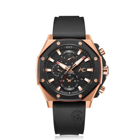 Alexandre Christie Chronograph Black Men's Watch 9601GCRBRBA