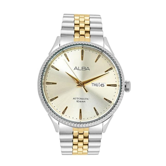 ALBA Stainless Steel Gold Dial Men's Watch AL4233X1