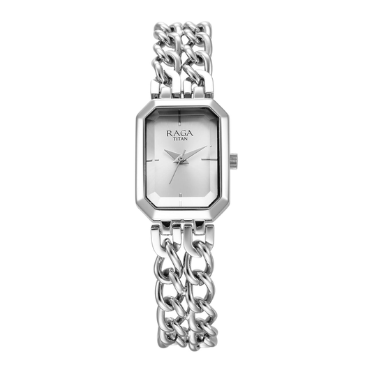 Titan Raga Showstopper Silver Women's Watch 95283SM01