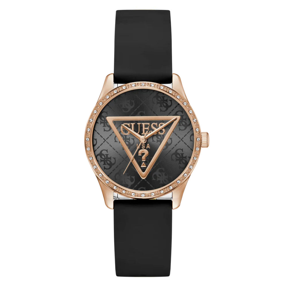 Guess Black Rose Gold Tone Women Watch GW0942L3