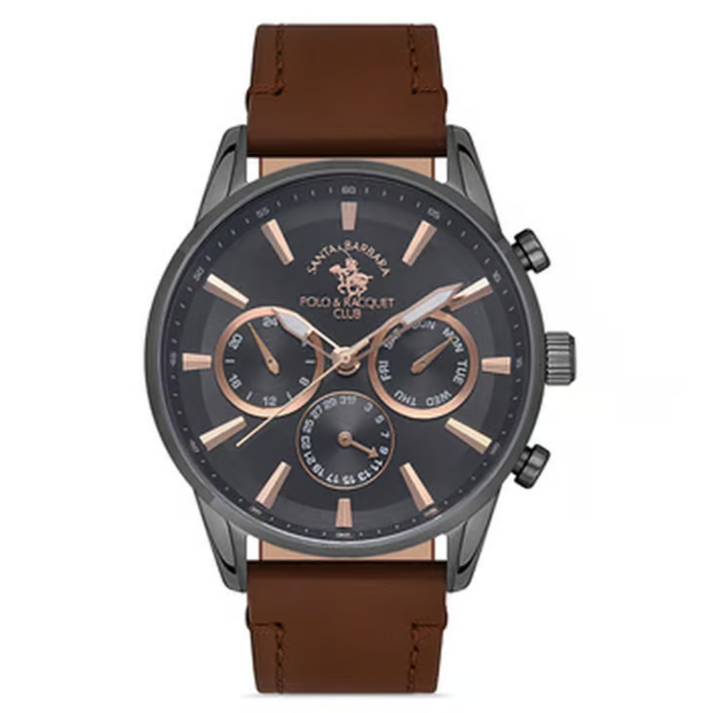 Santa Barbara Polo & Racquet Club Chronograph Grey Dial Men's Watch Sb.1.10419-5