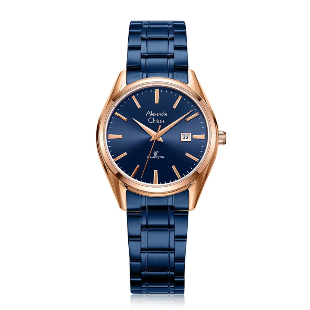 Alexandre Christie Classic Blue Women's Watch 8681LDBURBU