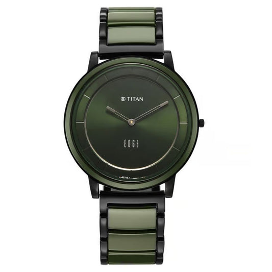 Titan Melange Green Dial  Men's Watch 1878KD05