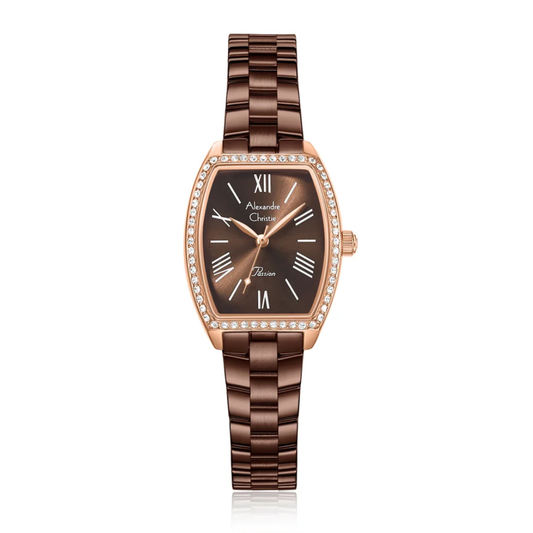 Alexandre Christie Classic Brown Women's Watch 2C10LHBROBO