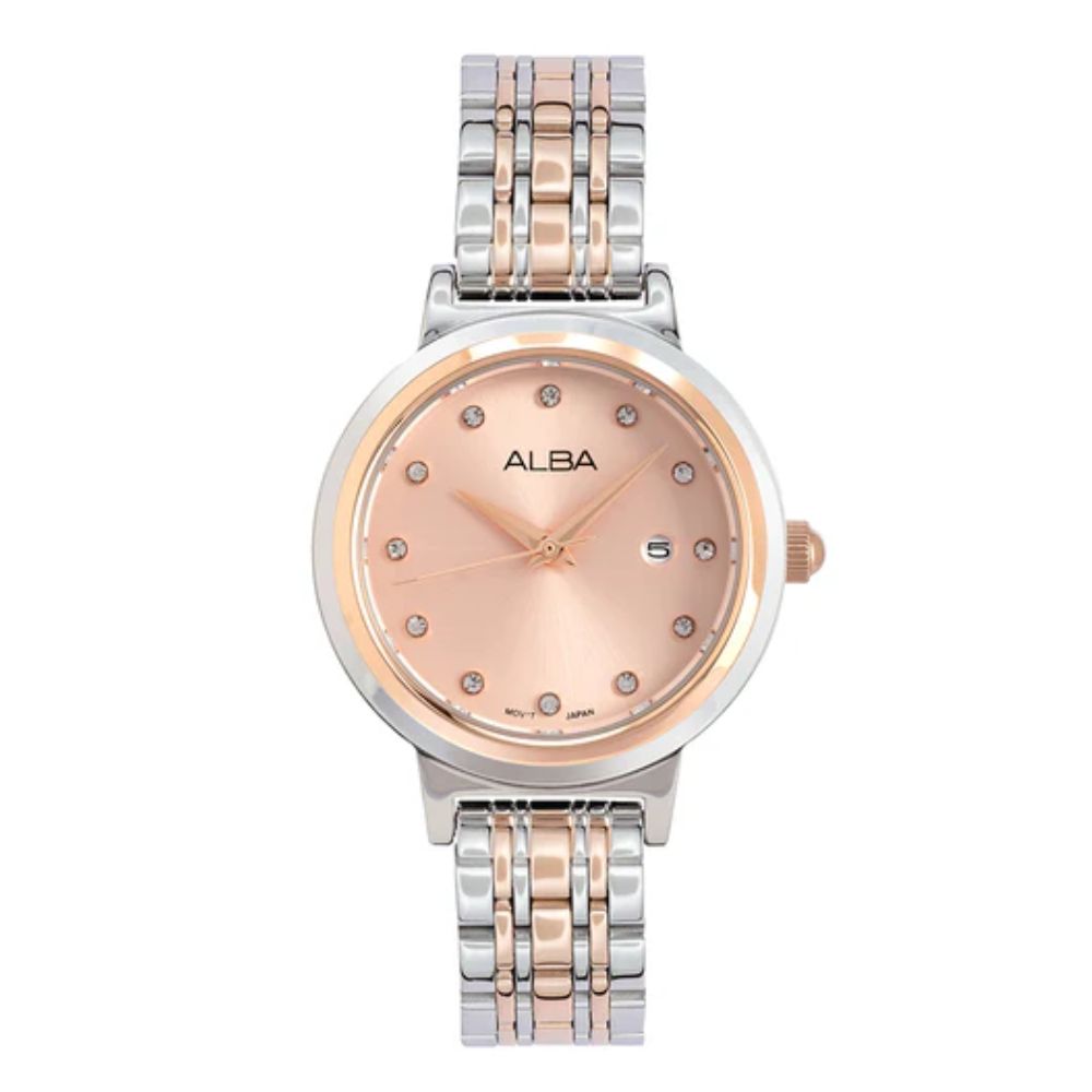 Titan Peach Dual Tone Women's Watch AH7EA2X1