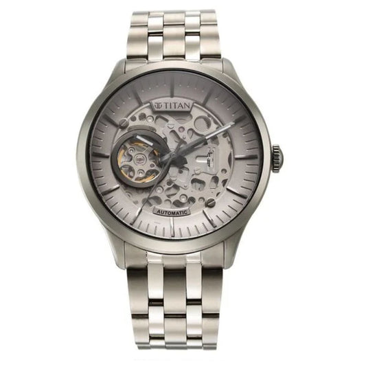 Titan Metal Mechanicals Silver Men's Watch 90140TM01
