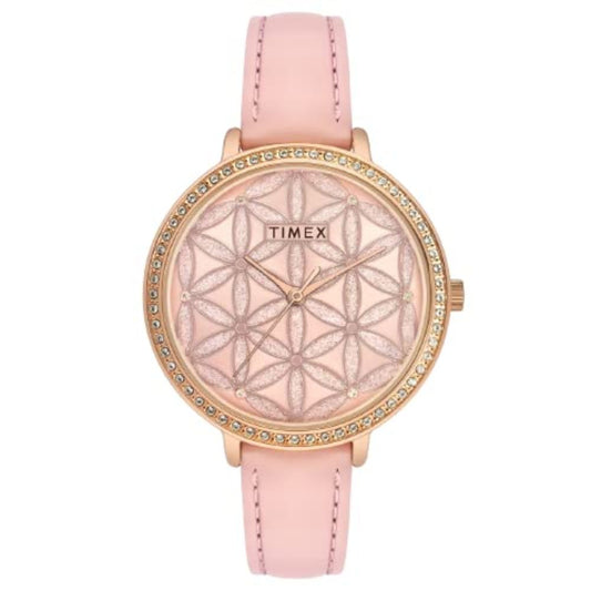 Timex Fashion Pink Dial Women's Watch TWEL14707