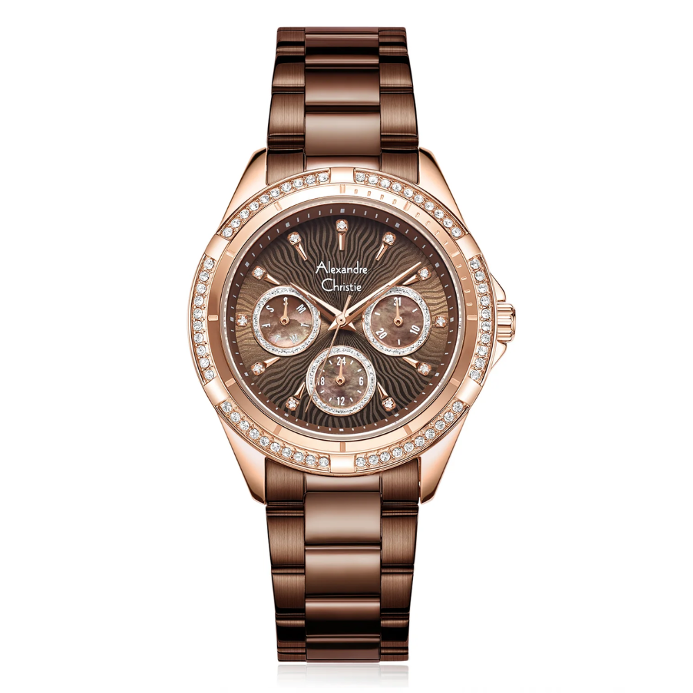 Alexandre Christie Brown Women's Watch 2644BFBROBO1