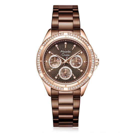 Alexandre Christie Brown Women's Watch 2644BFBROBO1