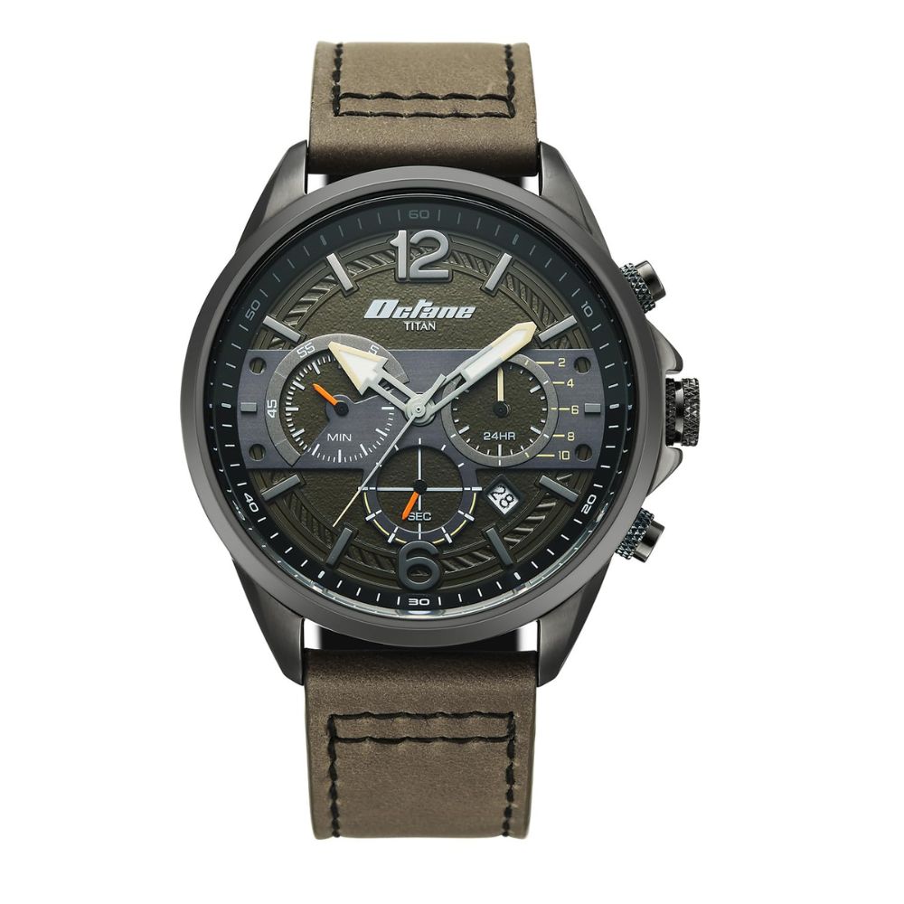Titan Octane Cred Green Men's Watch 90238KL01