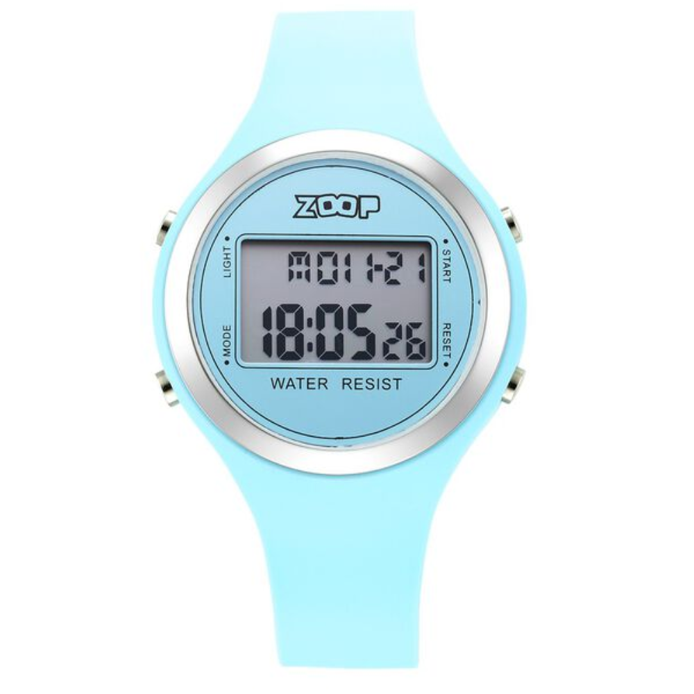 Zoop Digital Dial Blue Strap Girls Kids Digital Watch 26024PP03