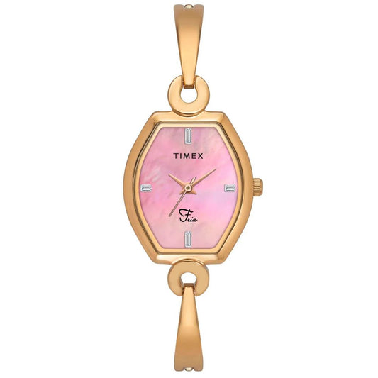 Timex Fria Pink Dial Women's Tonneau Watch TWEL19702