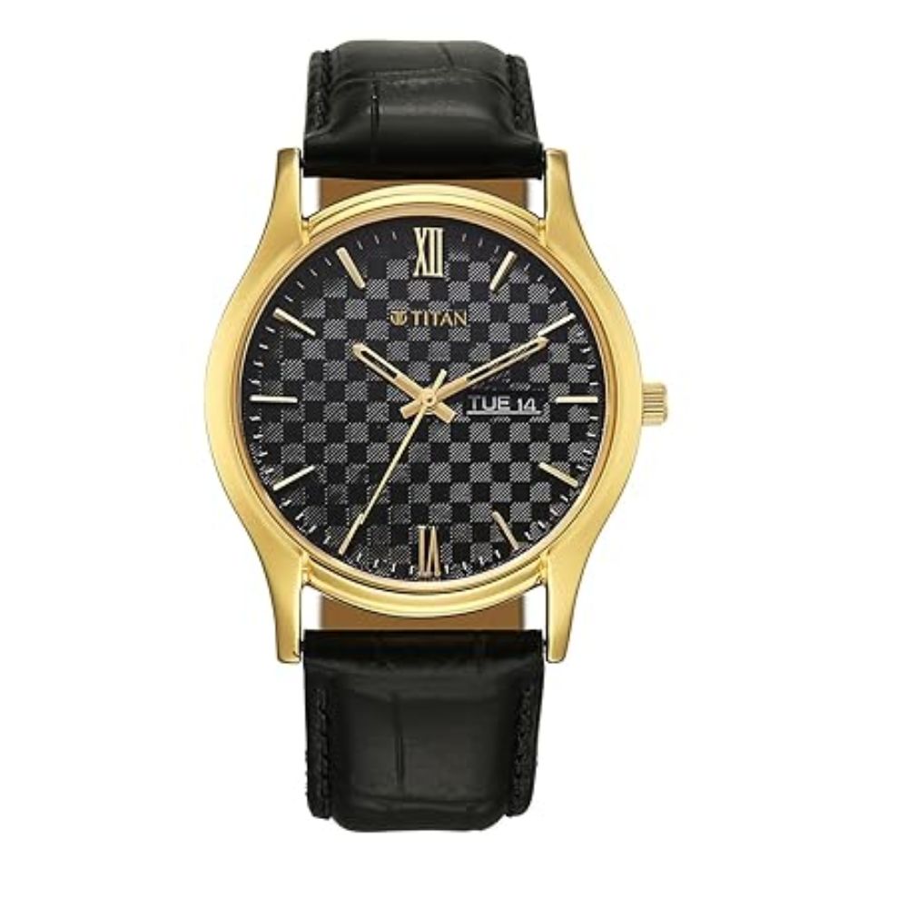 Titan Karishma Regal Classic Black Men's Watch 10059YL01