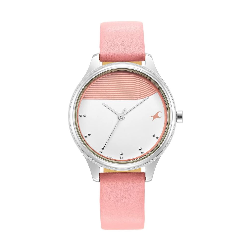 Fastrack Stunners Pink Dial Quartz Watch for Girls 6280SL01