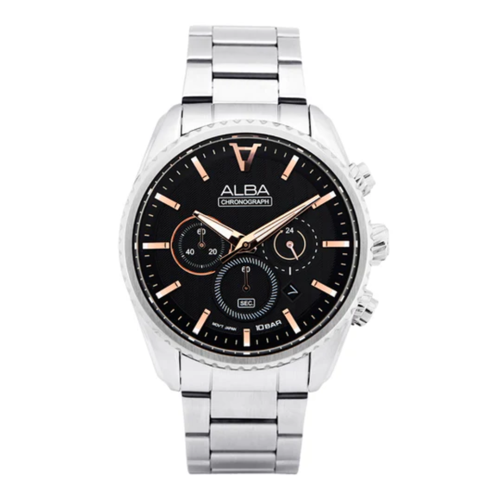 ALBA Jet Black Dial Men's Watch AT3H81X1