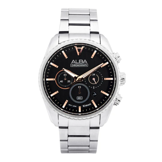 ALBA Jet Black Dial Men's Watch AT3H81X1